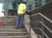 Flagging and stairs