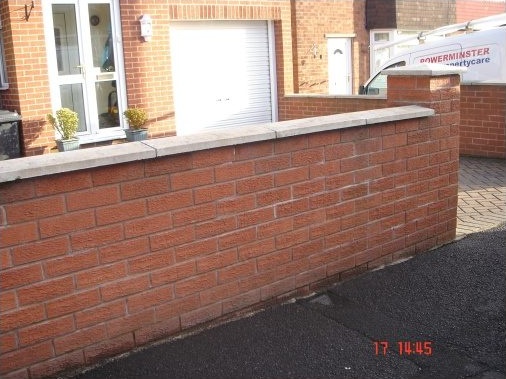 Front garden boundary wall