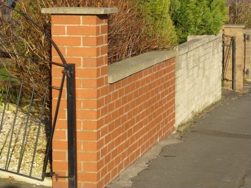 Boundary wall - Photo taken ten years later