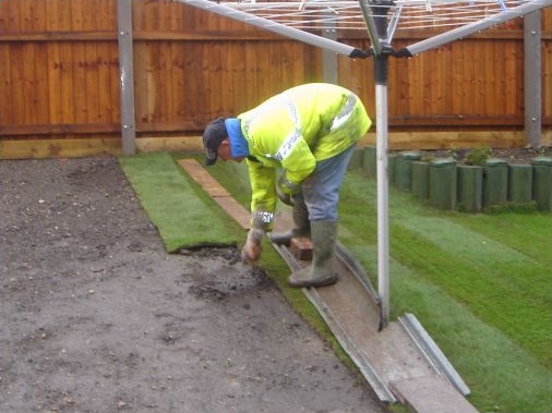 Landscaping the garden